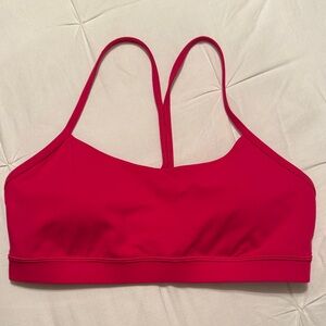 Lululemon Athletica Berry Pink Flow Sports Bra Size 12